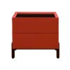 Two Drawers Storage Design Wooden Nightstand HE6271