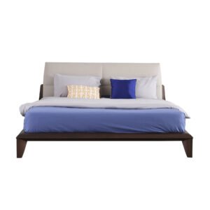 Nordic Luxury Solid Wood king Size Bed HE6551