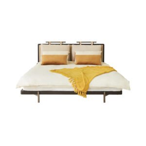 Nordic Bed with Soft Cushion Headboard HE6581