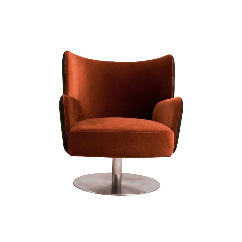 Modern Velvet Fabric Swivel Office Chair JHB152