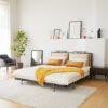Nordic Bed with Soft Cushion Headboard HE6581