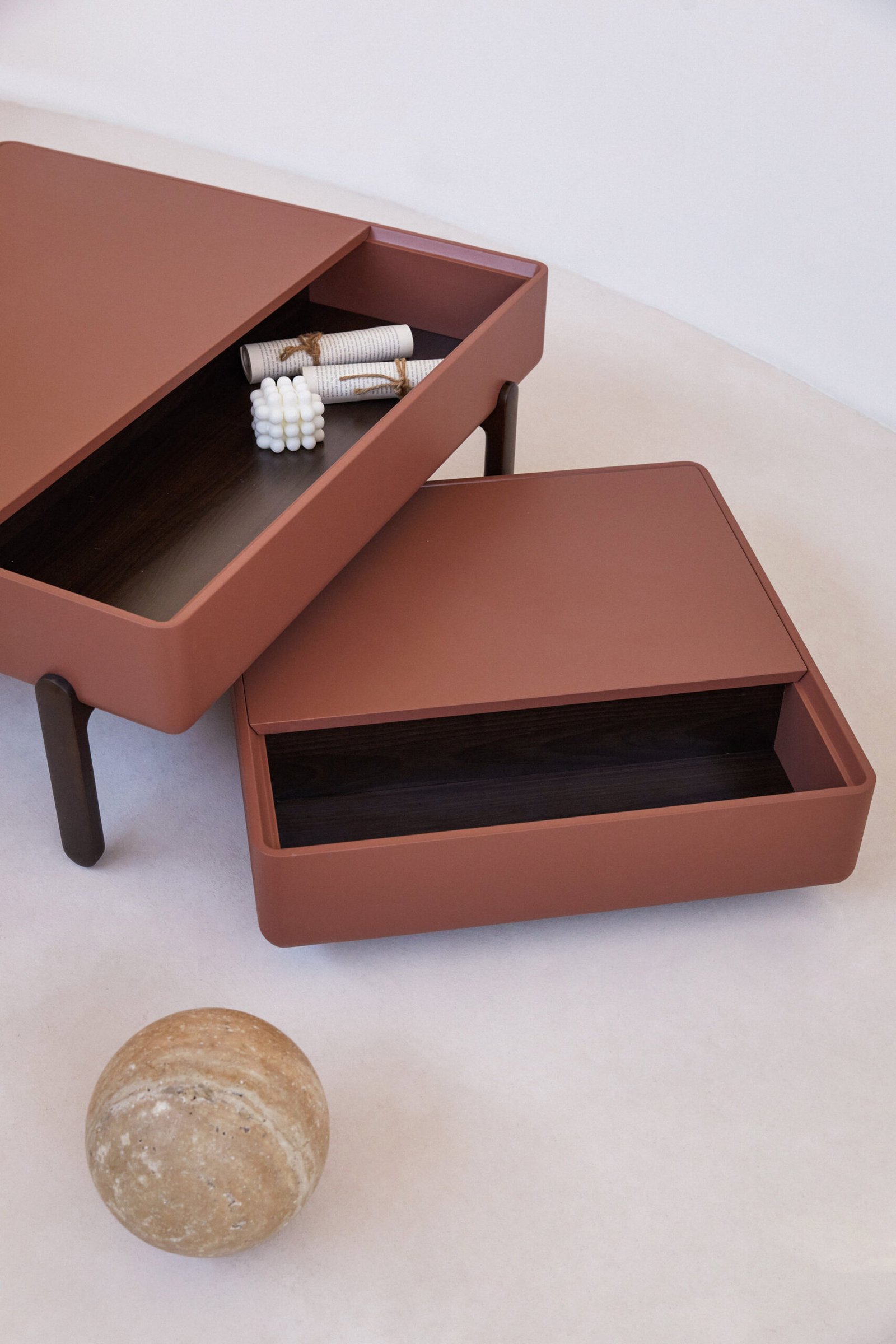 Modern Art Design Sectional Center End Table Set C246