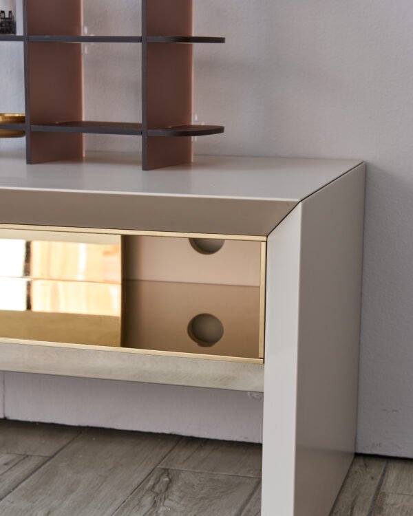 yx00411 Modern Luxury Minimalist White TV Cabinet HE1261