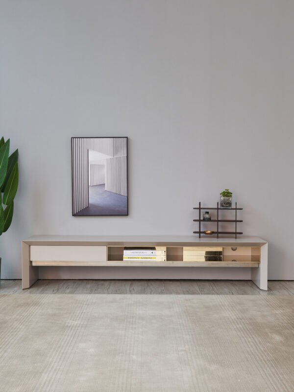 yx00417 Modern Luxury Minimalist White TV Cabinet HE1261