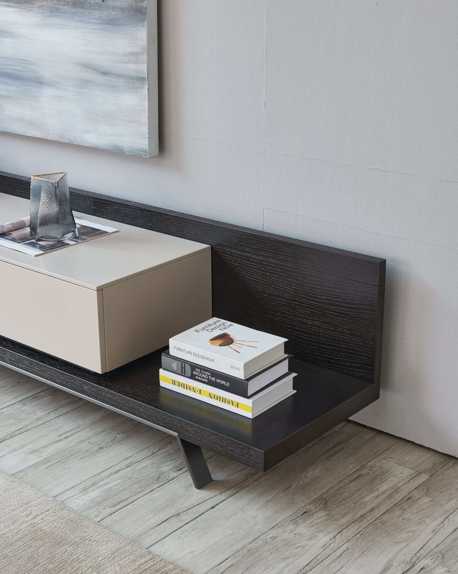 Modern Wood TV Cabinet With Drawer HE1256