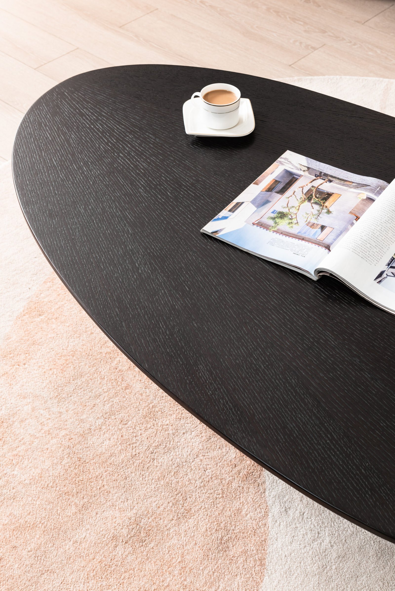 Luxury Oval Round Coffee Table C279A