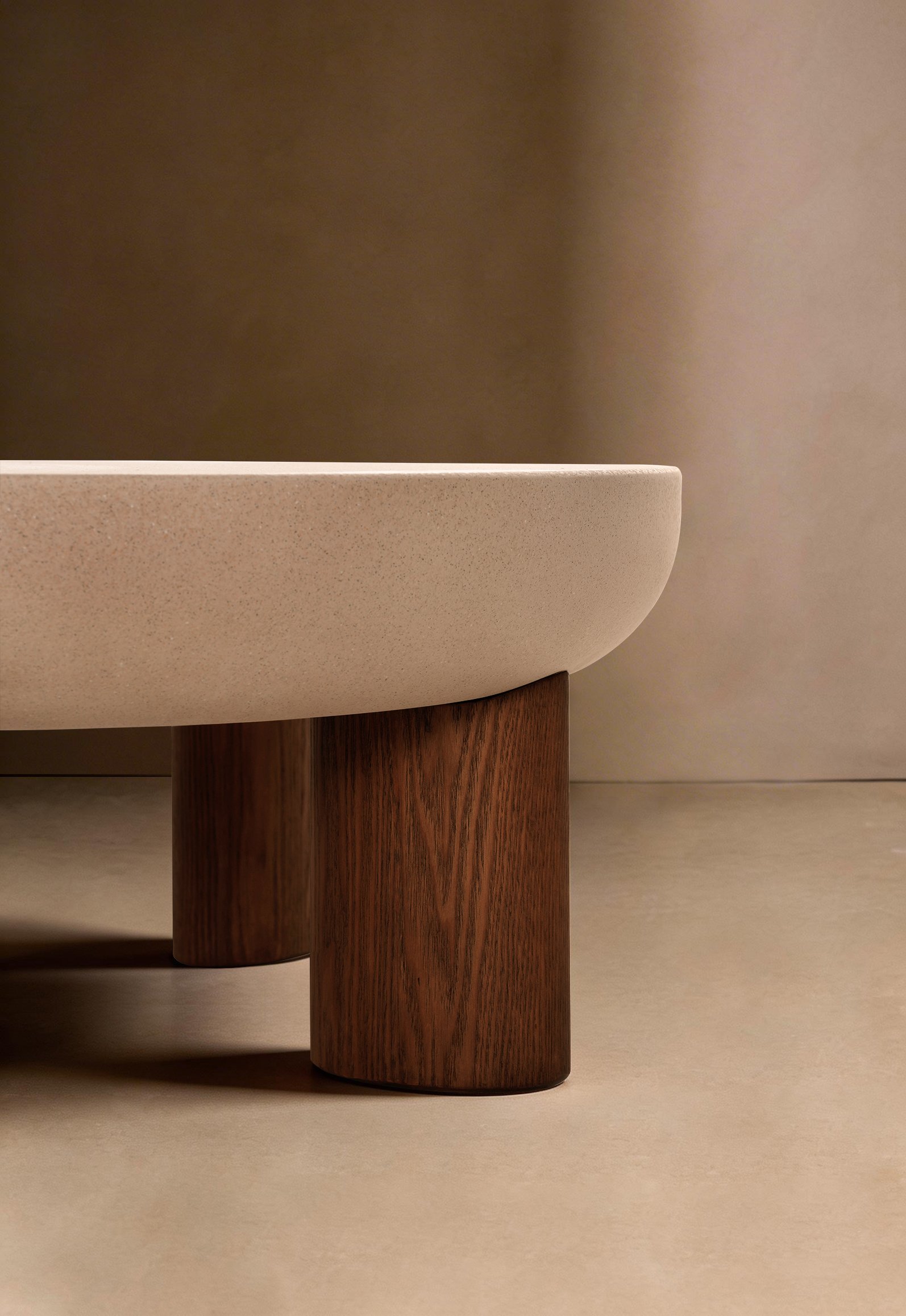 Mineral Coating Round Coffee Table C318, C319