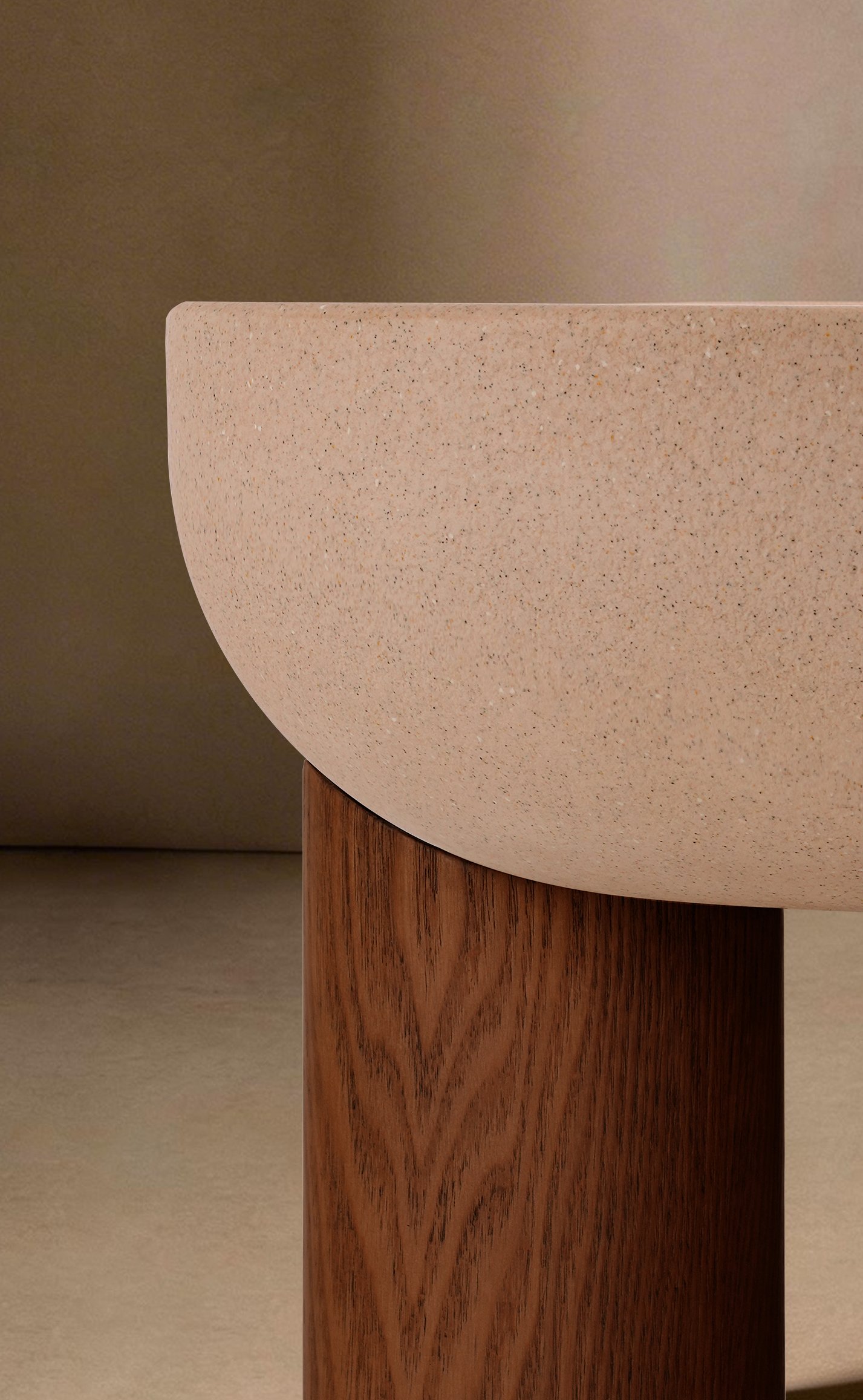 Mineral Coating Round Coffee Table C318, C319