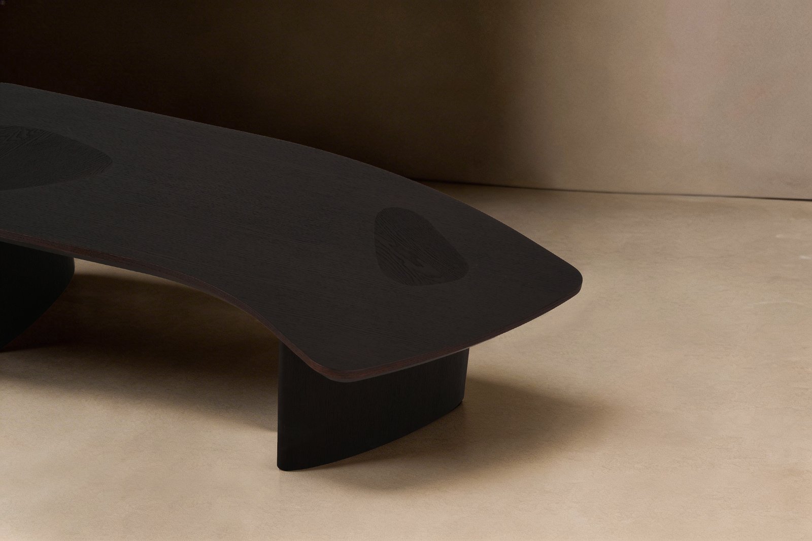 Modern wood coffee table in ash and oak C313