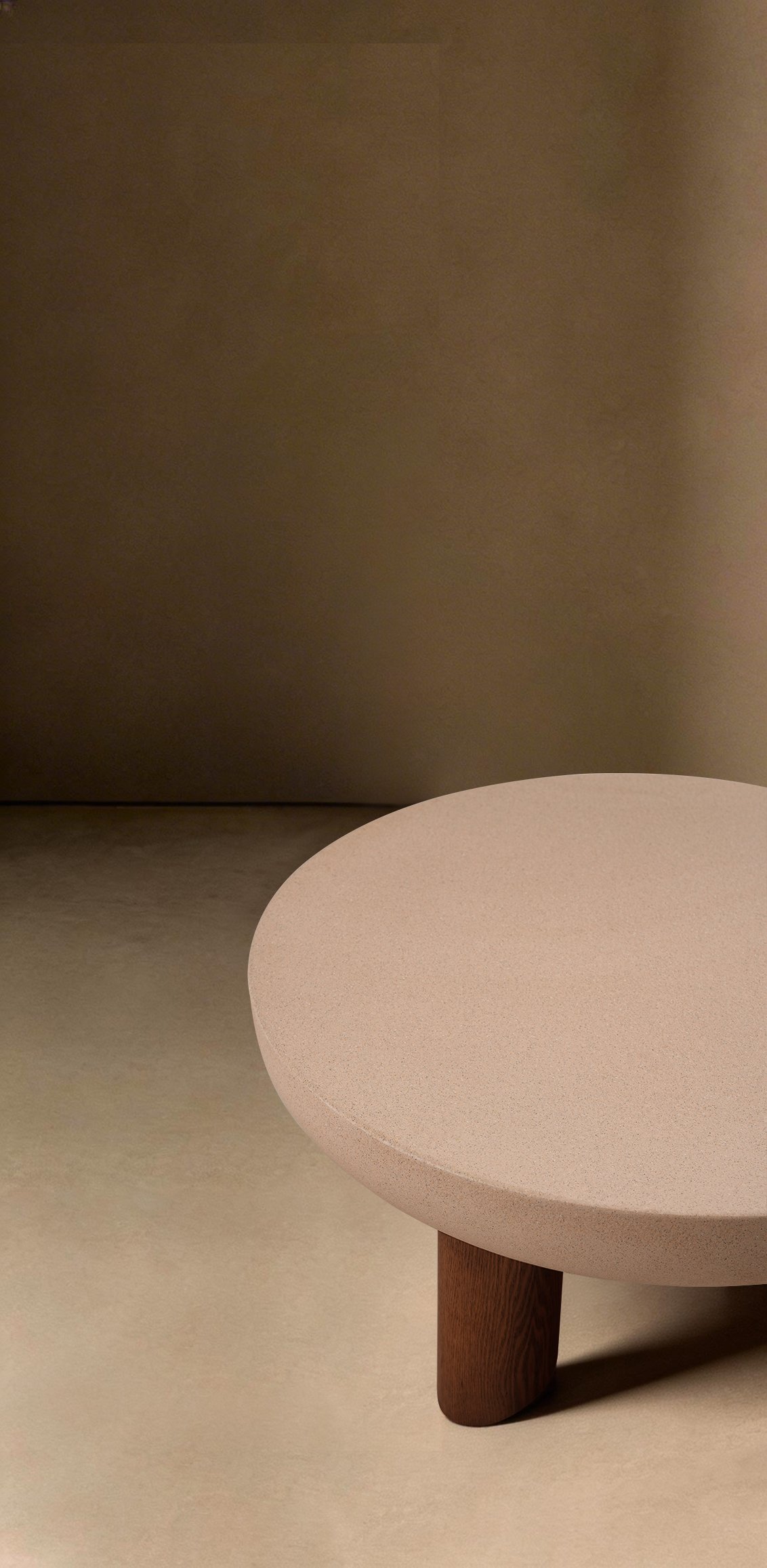 Mineral Coating Round Coffee Table C318, C319