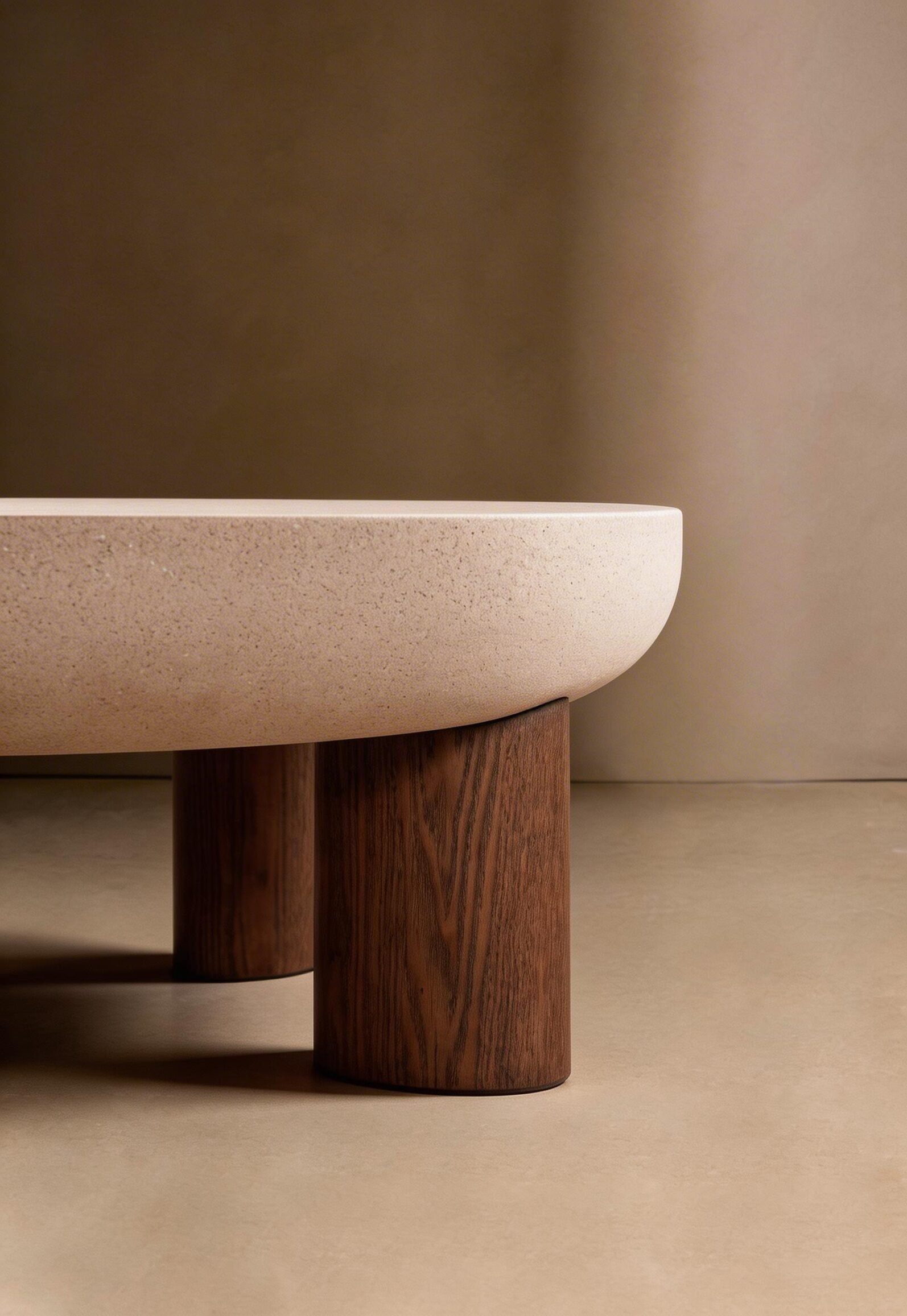 Mineral Coating Round Coffee Table C318, C319