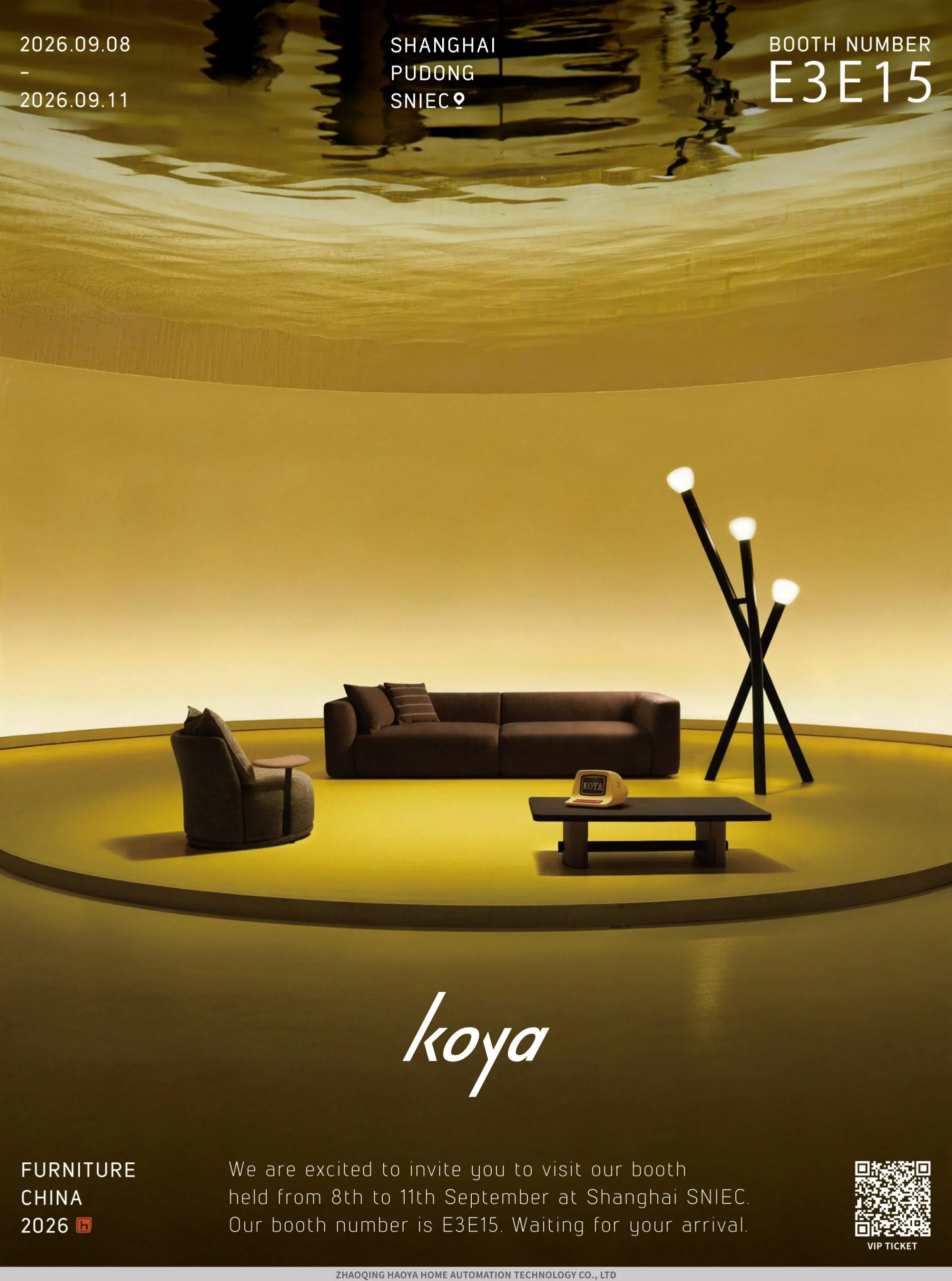 meet koya at furniture china 2026 E3E15