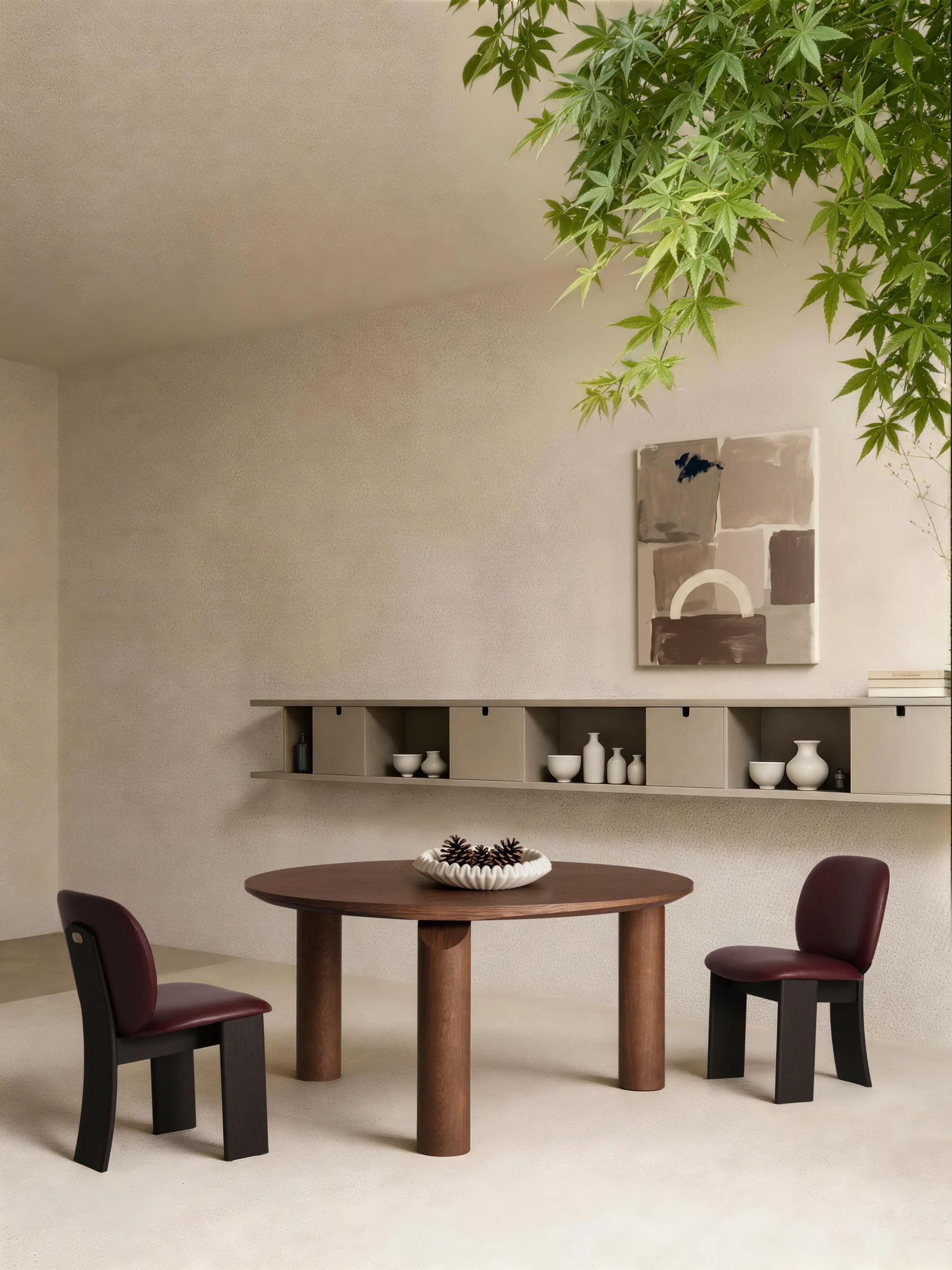 Classic Ash Wood Round Table A983