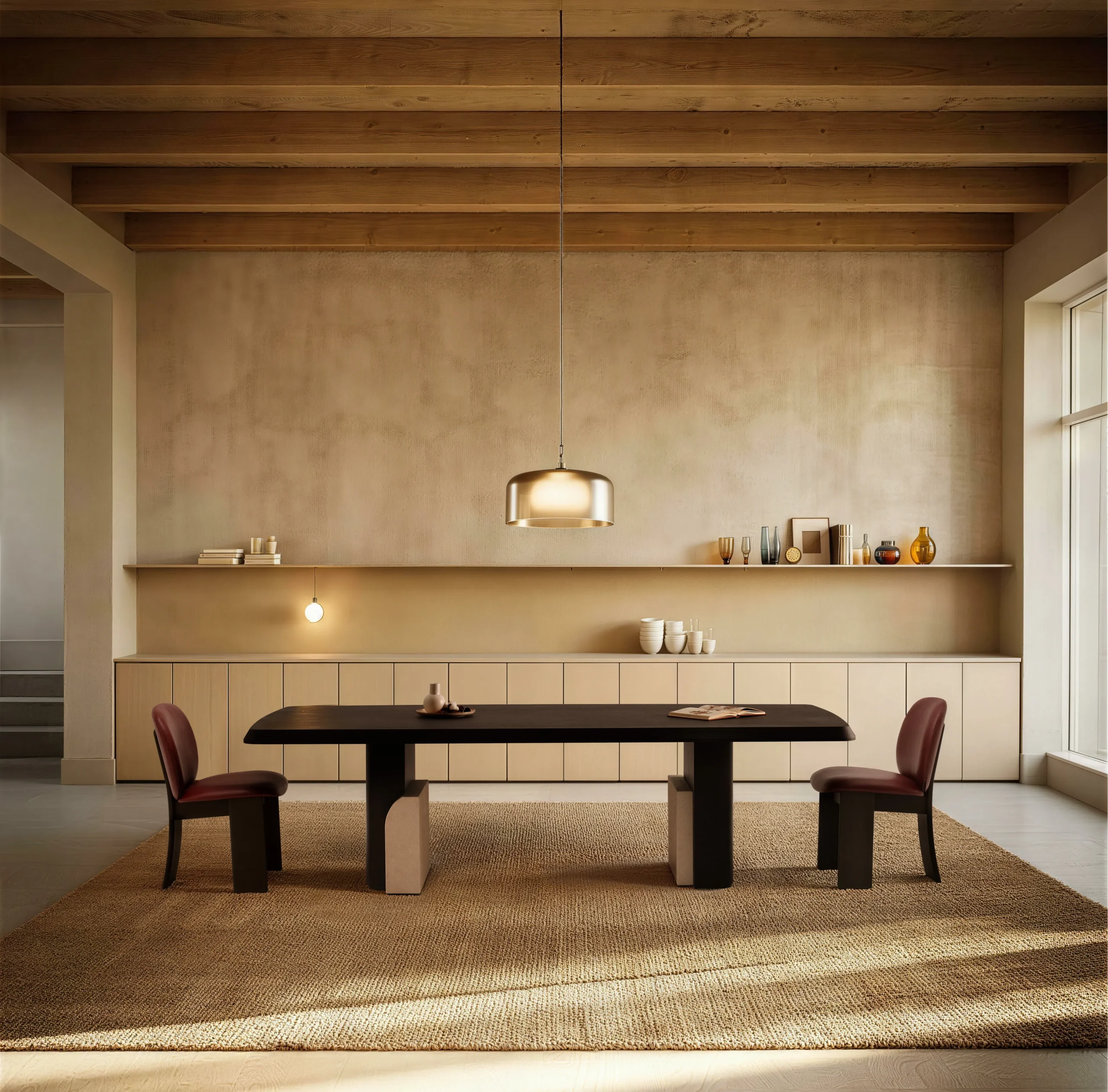 Modern Oak Wood Dining Table A981