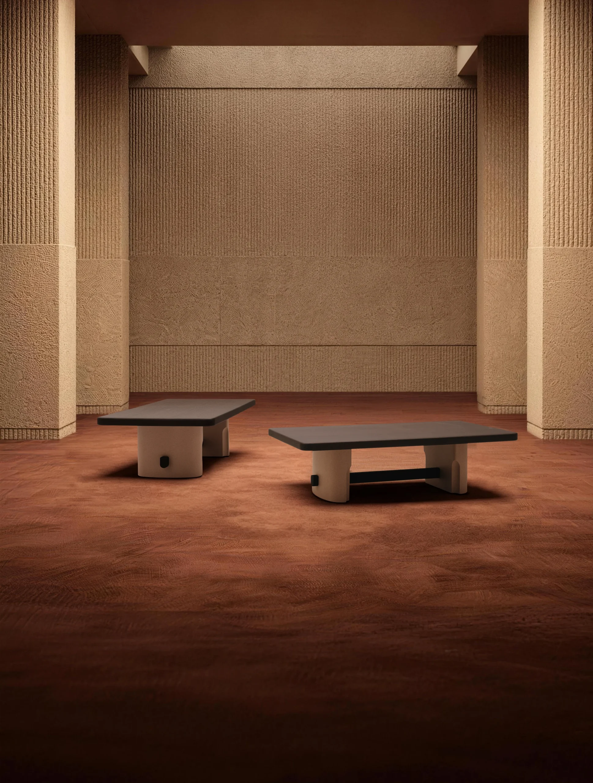 Modern Oak Wood Coffee Table C322